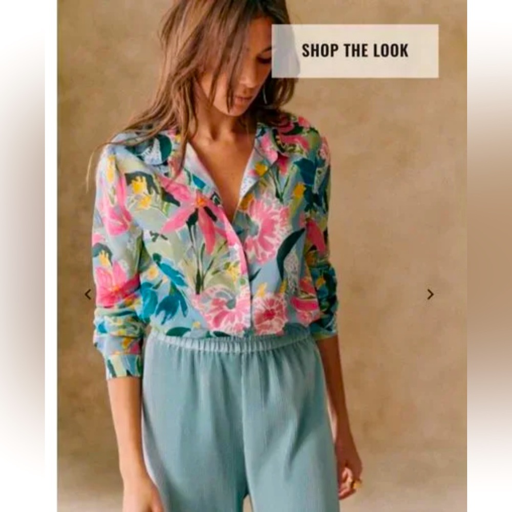 Sezane Pierro shirt in Salvador print